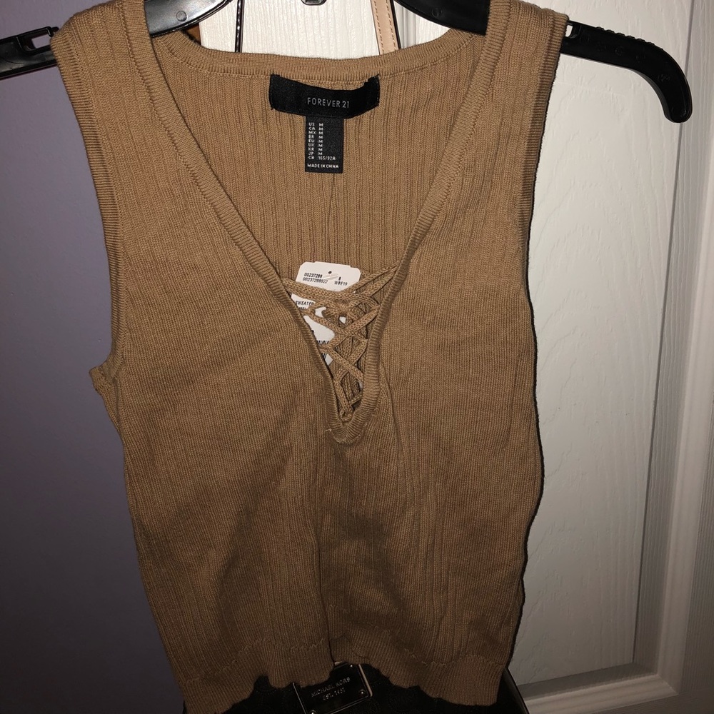 Forever 21 lace-up tank